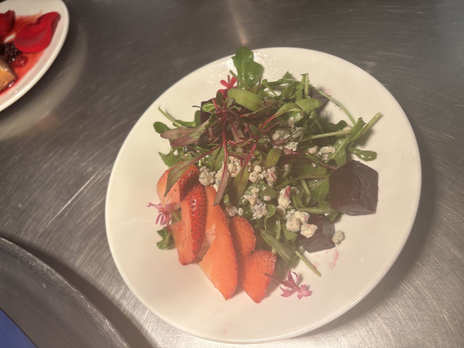 Beet and strawberry salad